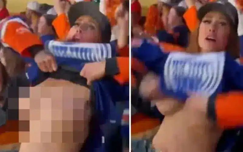 Complete Information Oilers Fan Flashes Crowd Unedited